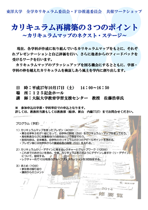 カリキュラム再構成の3つのポイント～カリキュラム・マップのネクスト・ステージ～