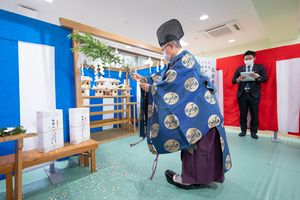 川越キャンパス体育会合宿所安全祈願祭