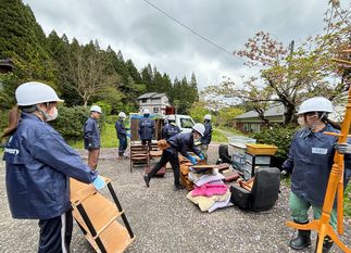 ゴールデンウィーク期間中のボランティア活動の様子