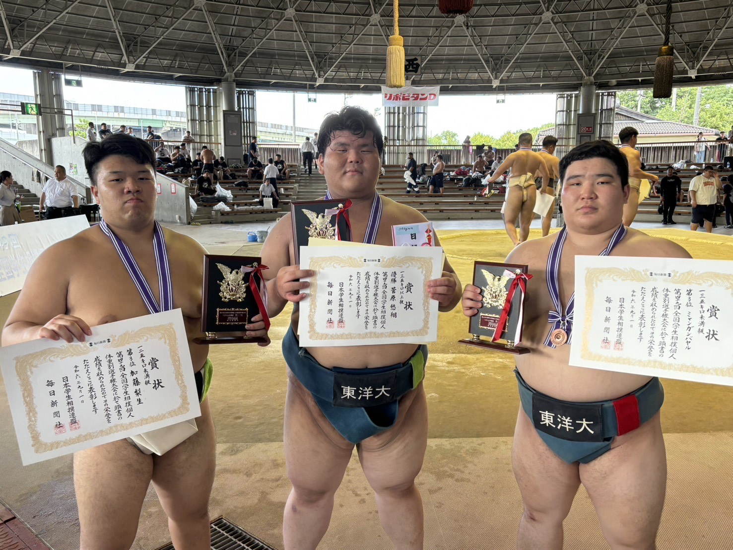 第49回全国学生相撲個人体重別選手権（菅原・加藤・ミャンガンバヤル）①