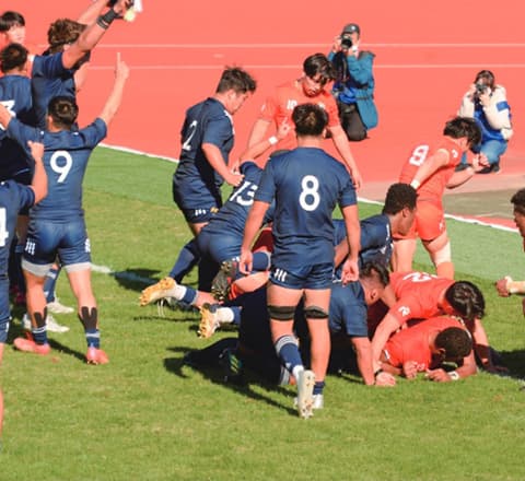 写真：立正大学とのリーグ戦風景