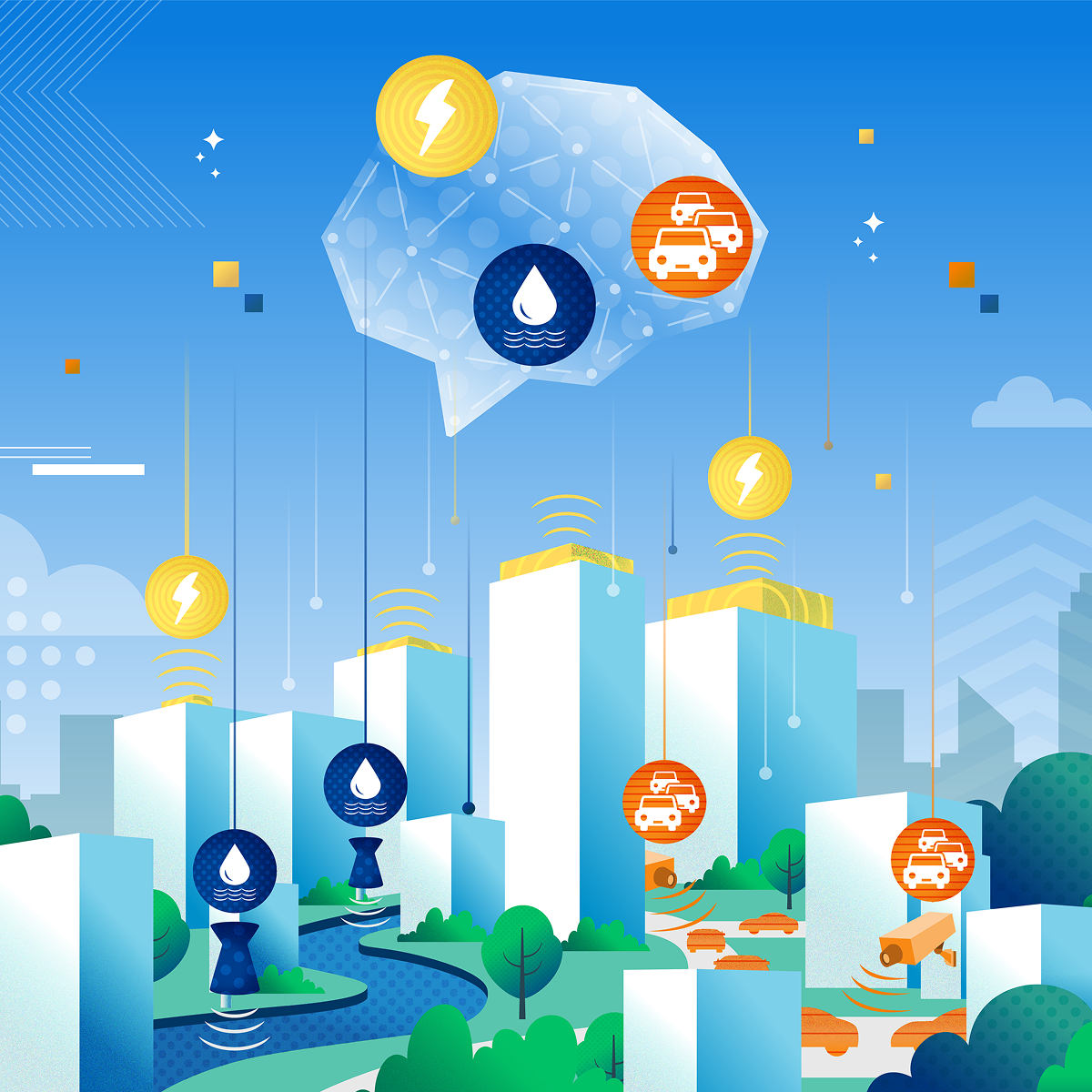 センシング×AIが実現するエコで暮らしやすい未来都市