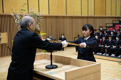 賞状授与【兵庫私立理事長賞】
