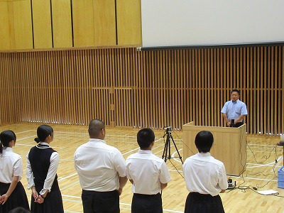 育友会長激励の言葉