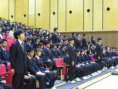 皆勤賞の様子