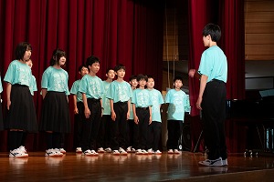 中学1年生の合唱の様子