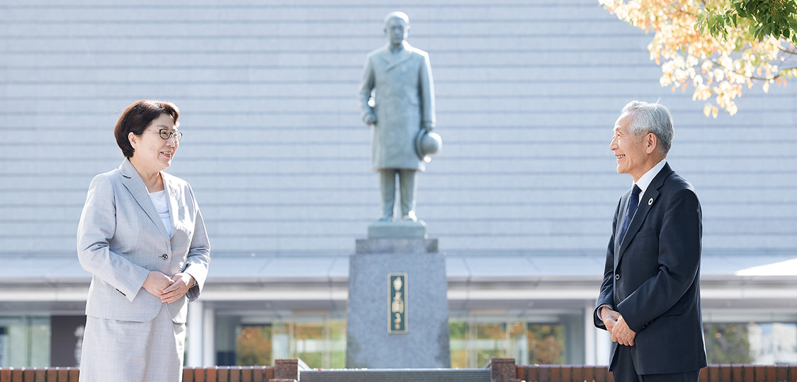 安齋理事長と矢口学長