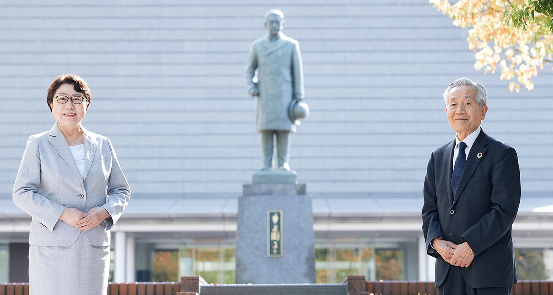 安齋理事長と矢口学長