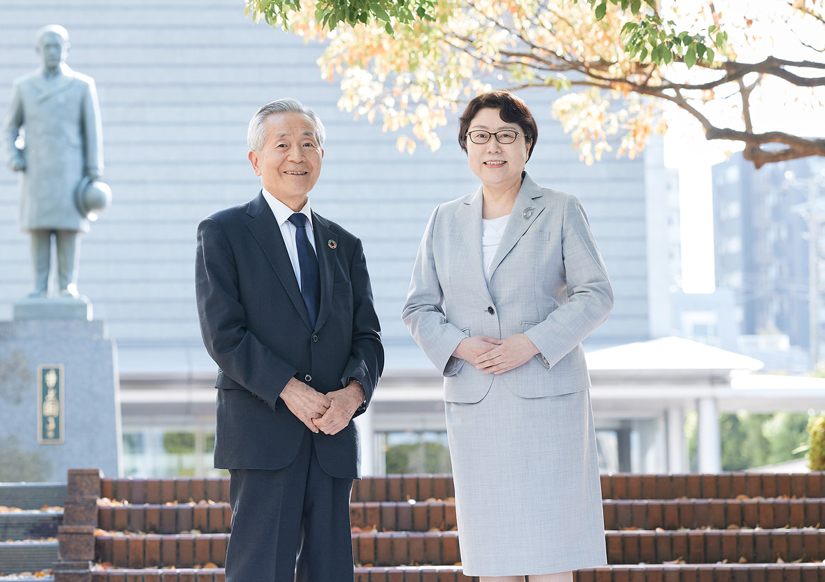 安齋理事長と矢口学長