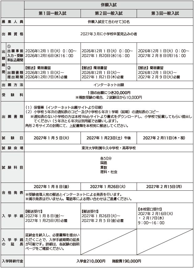 【中学】2027入学試験手続日程_2